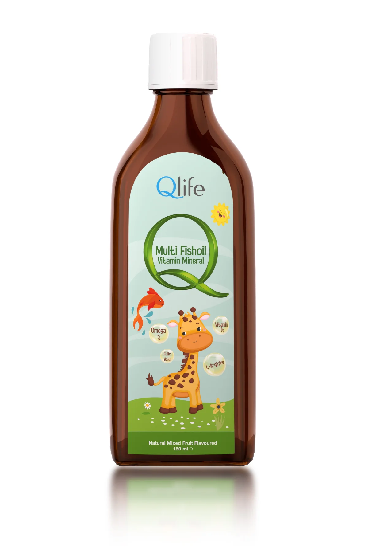 Multi Fishoil Vitamin Mineral - Omega 3 ve Multivitamin Meyve Aromalı Şurup 150 ml