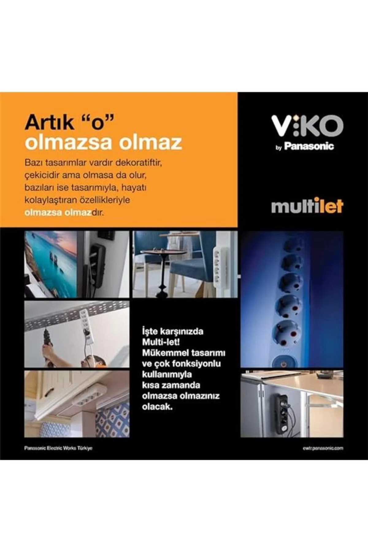 Multi-Let Üçlü Priz Topraklı Klemensli Çarpma Karşıtı Çocuk Korumalı (Kablosuz)