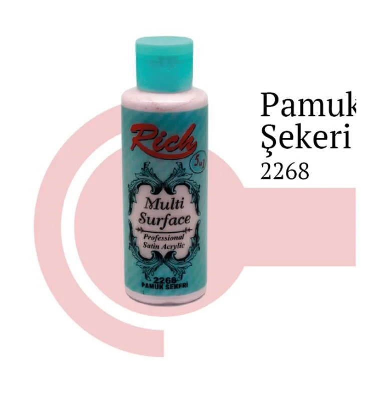 Multi Surface 2268 Pamuk Şekeri Akrilik Boya 120 cc – Çok Yüzlü Boya