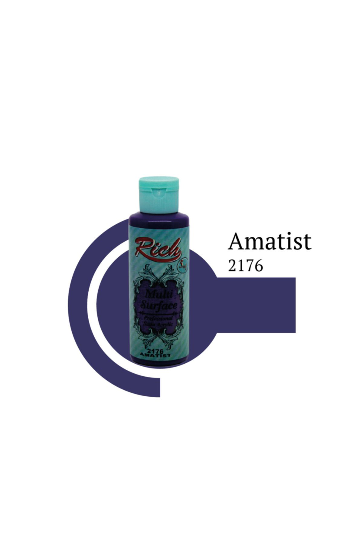 Rich Multi Surface Amatist 120 Cc Akrilik Boya 2176