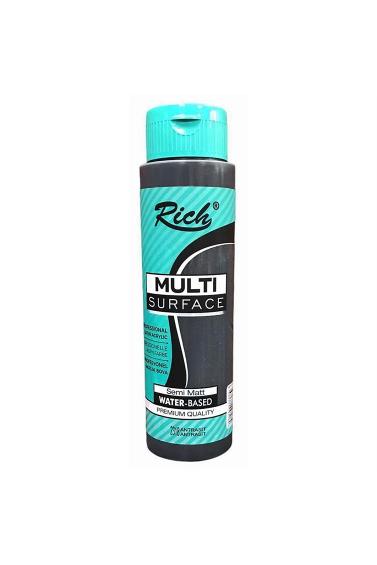 Rich Multi Surface Akrilik Boya 500 Ml 2318 Antrasit