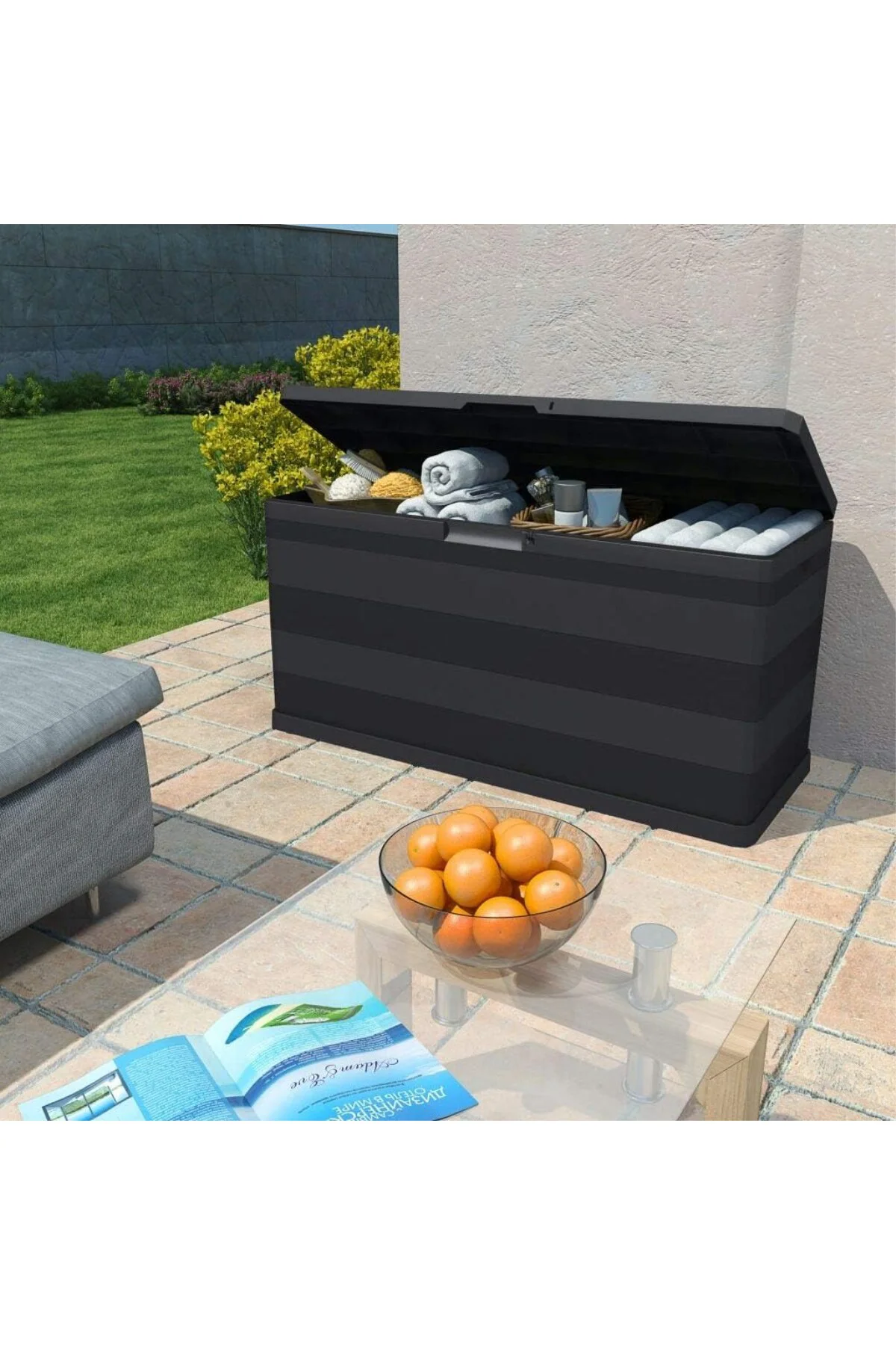 Multibox Elegance Bahçe Depolama Dolabı/Sandığı Gri