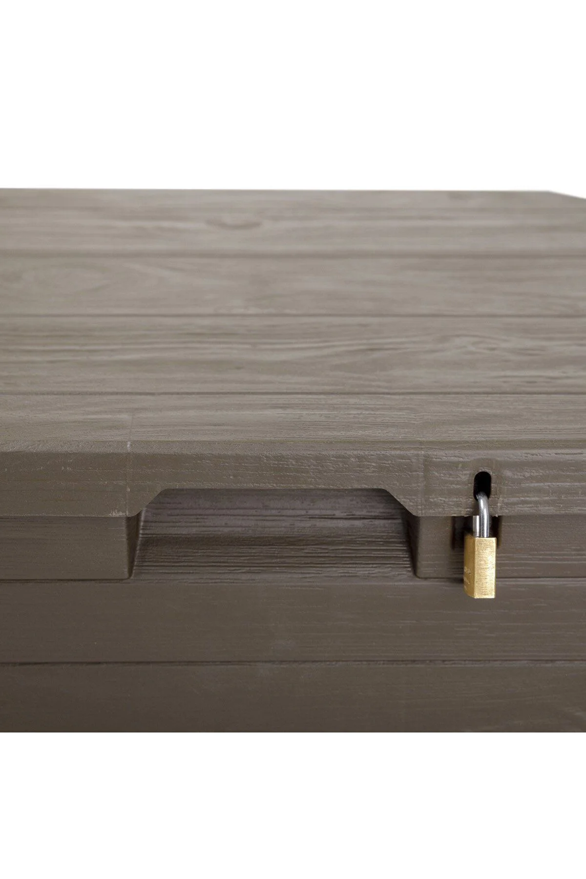 Multibox Woody's 90lt Bahçe Depolama Sandığı , Plastik Sandık , Bahçe Dolabı - Görsel 3