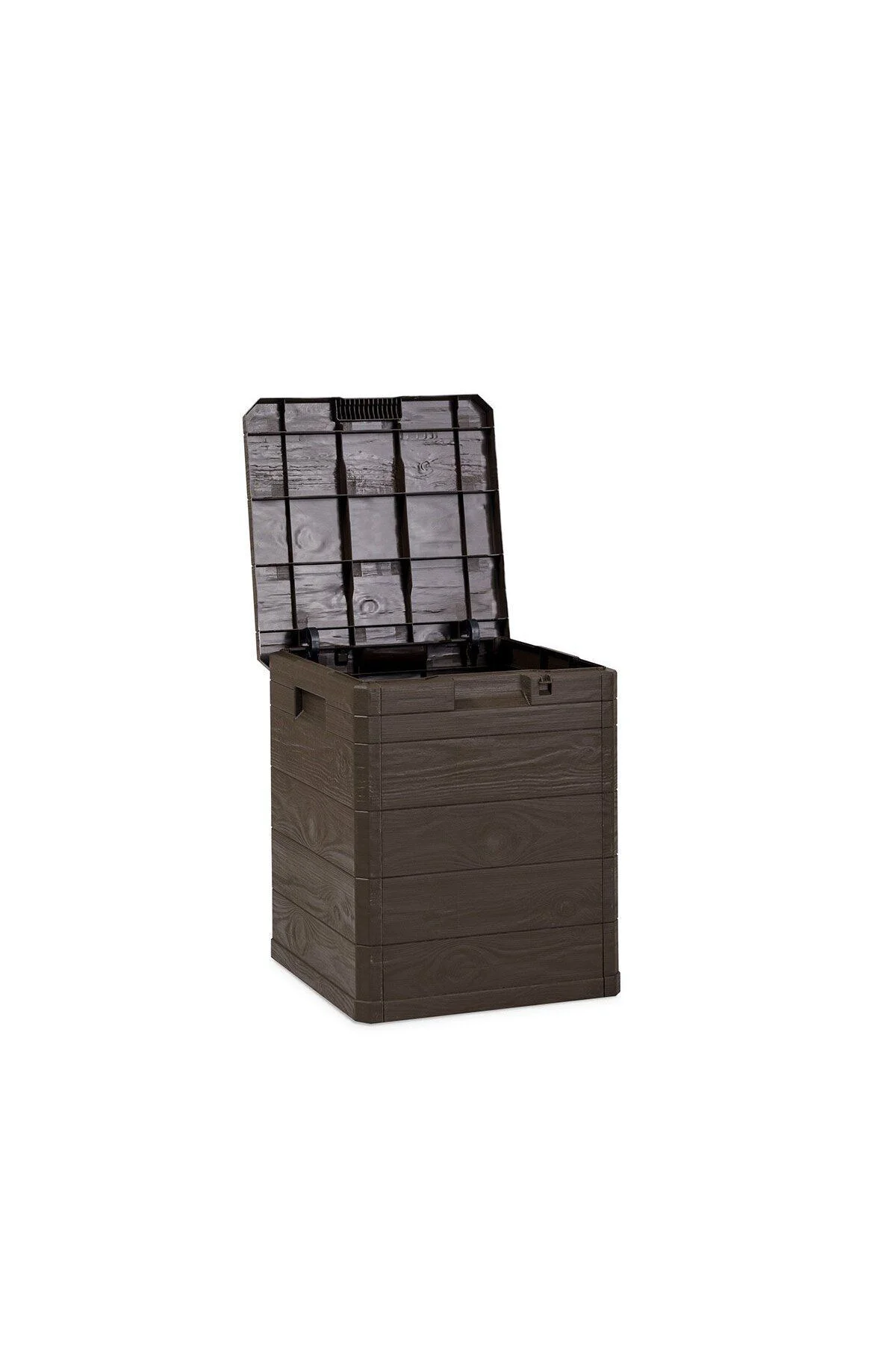 Multibox Woody's 90lt Bahçe Depolama Sandığı , Plastik Sandık , Bahçe Dolabı - Görsel 4