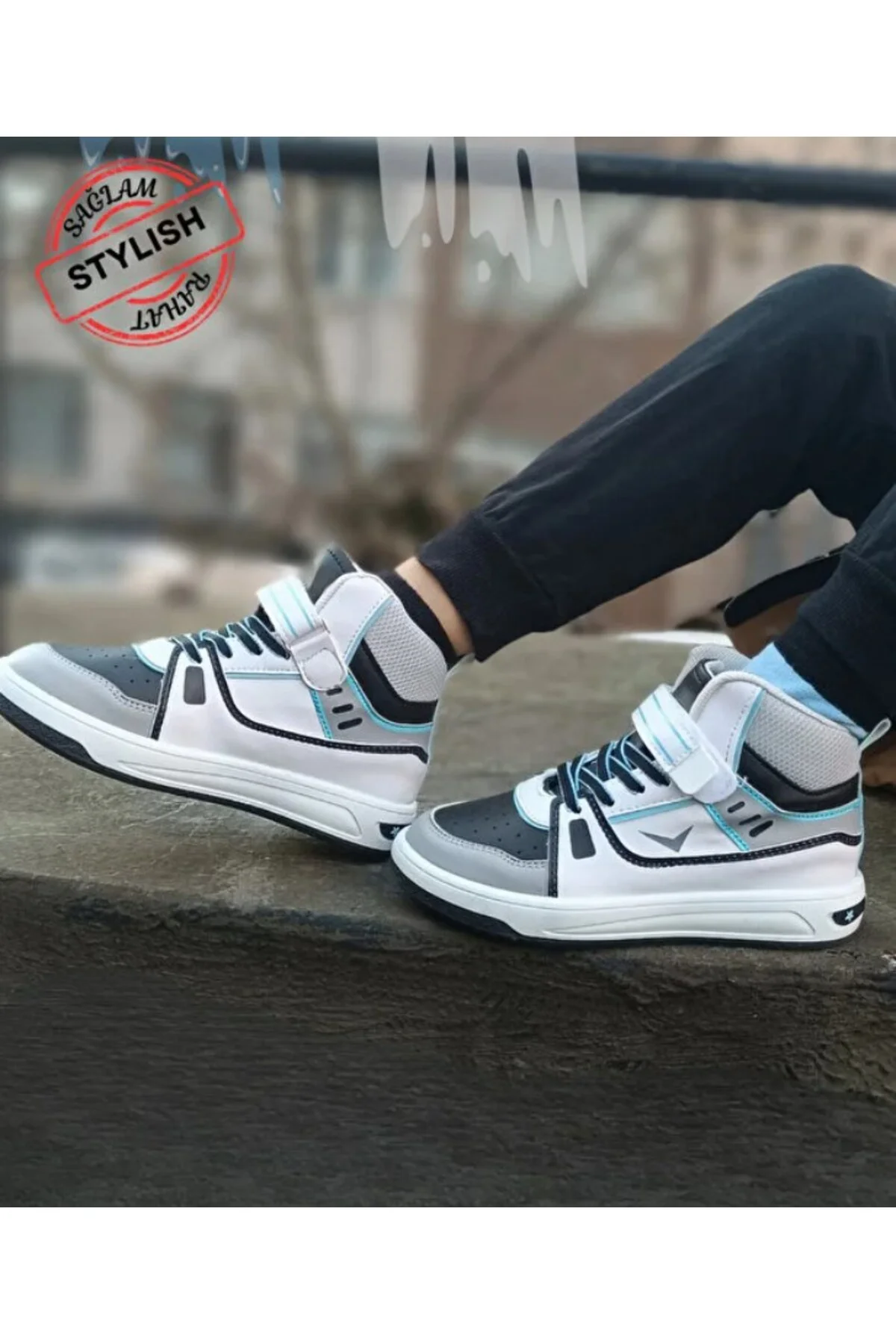 Multicolor Cırtlı Çocuk Sneaker Multicolor Cırtlı Çocuk Sneaker