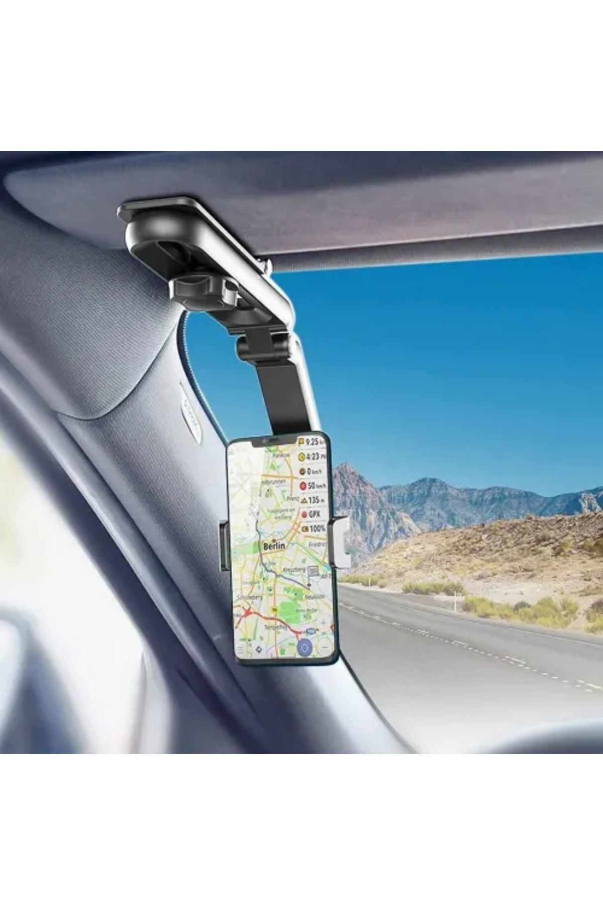 Nice Shop Multifonksiyon Araç İçi Telefon Tutucu Güneşliği Takmali Telefon Tutucu