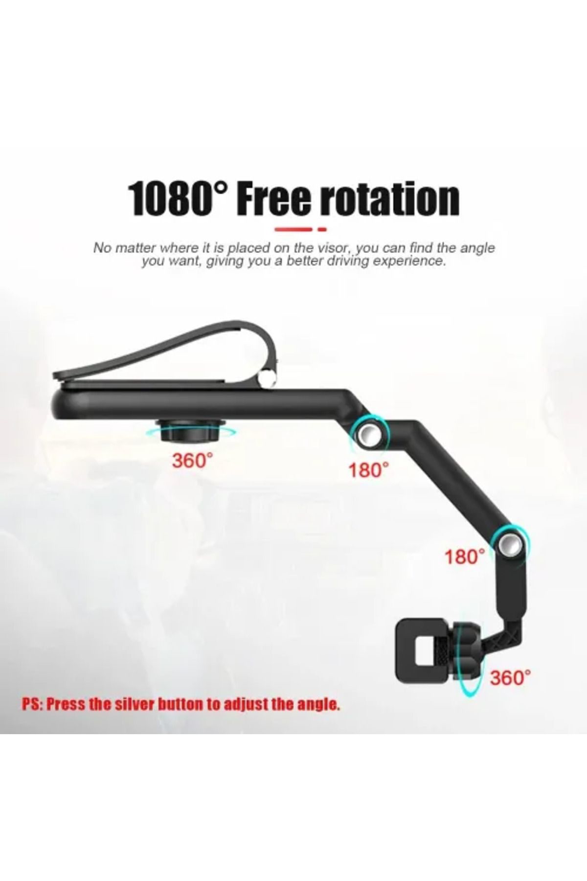 Jet Garaj Multifonksiyon Araç İçi Telefon Tutucu Güneşliği Takmali Telefon 