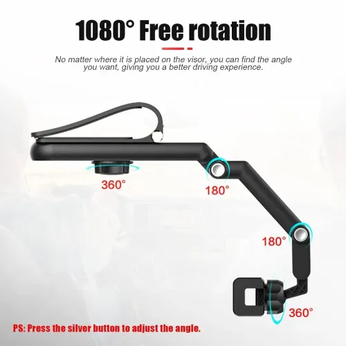 Multifonksiyon Araç Telefon Tutucu 1080° Tam Hareketli 3 Yönlü Ya