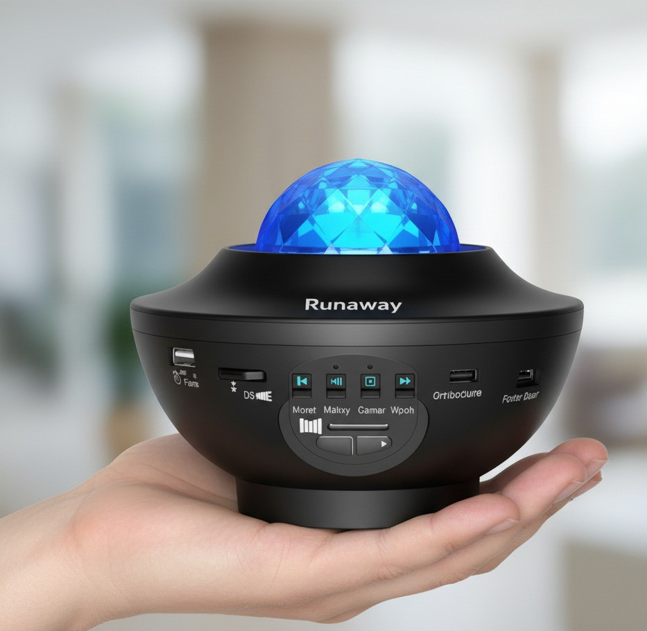 Multifonksiyon Projektör 10 Işık Modu Yıldızlı Işık Show