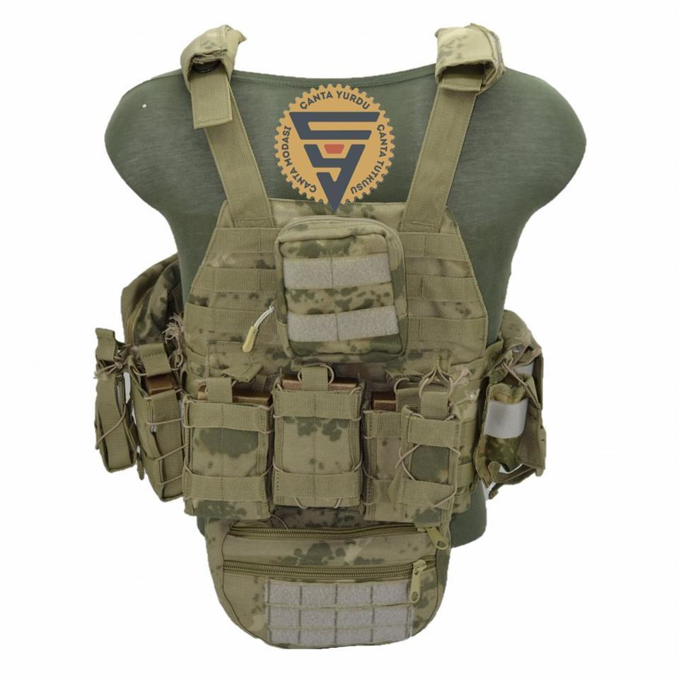 Çanta Yurdu Multifonksiyonel Cordura Askeri Taktik Yelek Jand Kamuflaj