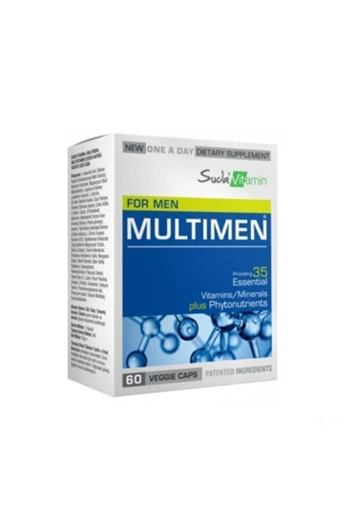Suda Vitamin Multimen Mens Multivitamin 60 Bitkisel Kapsül (Svm101)