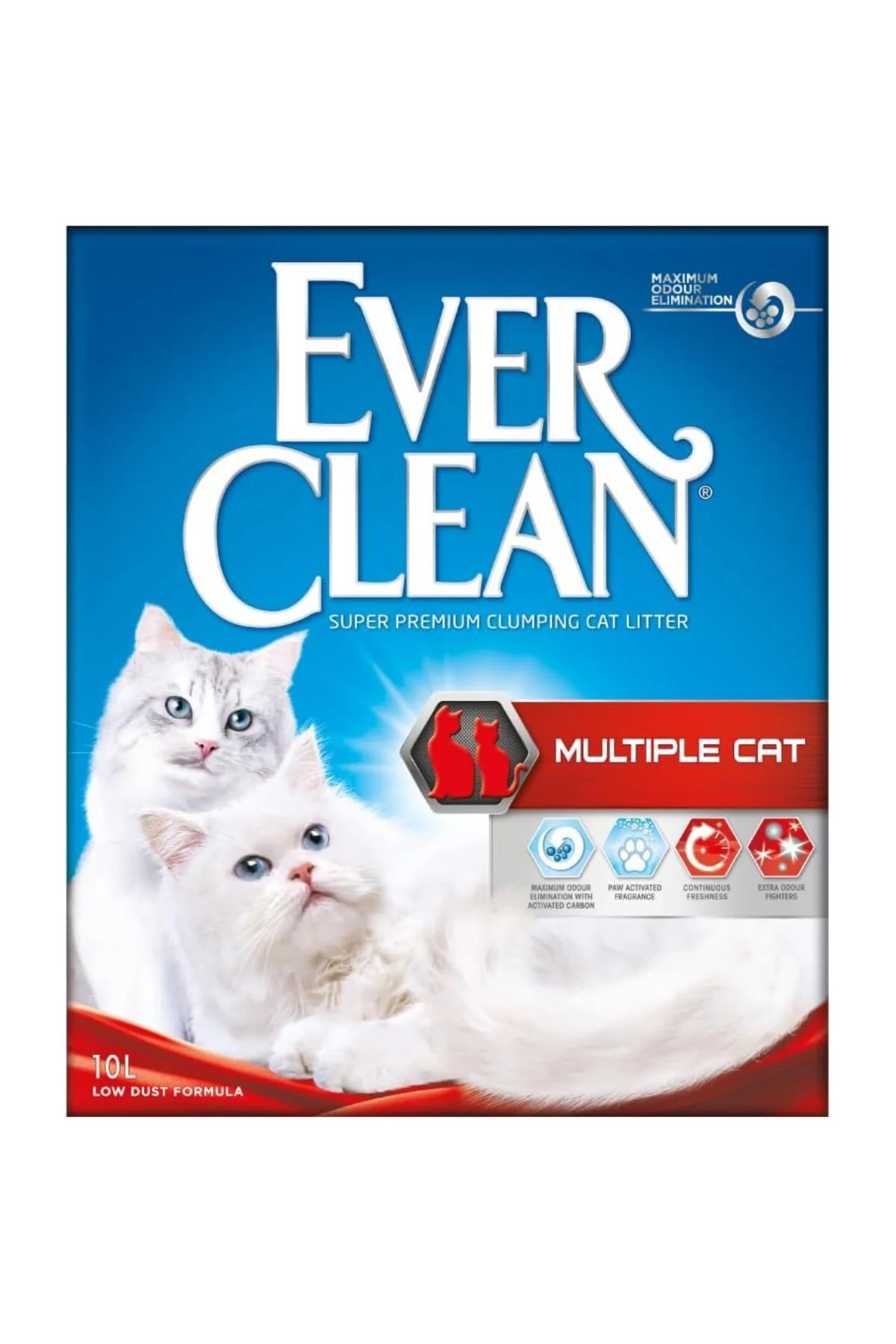 Multiple Cat Birden Fazla Kedili Evler için Kokulu Topaklanan Kedi Kumu 10 Lt