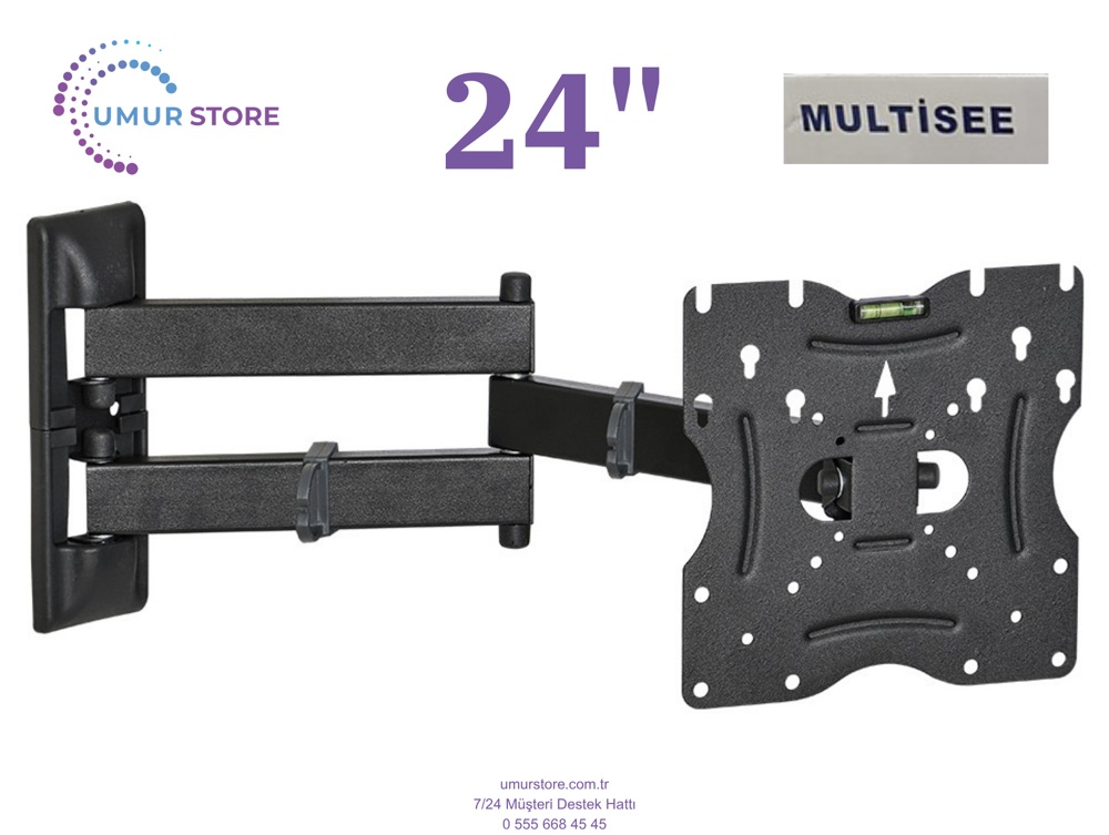 Multisee MS-24 24 inç / 22”- 49” Lcd Led Televizyon Hareketli Duv Multisee MS-24 24 inç / 22”- 49” Lcd Led Televizyon Hareketli Duv