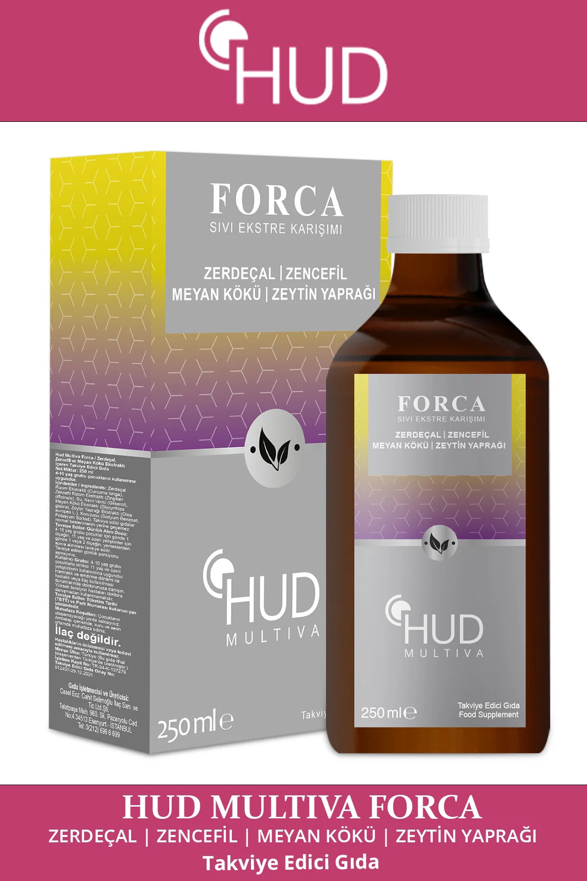 Multiva Forca Sıvı Ekstre Karışımı 250 Ml