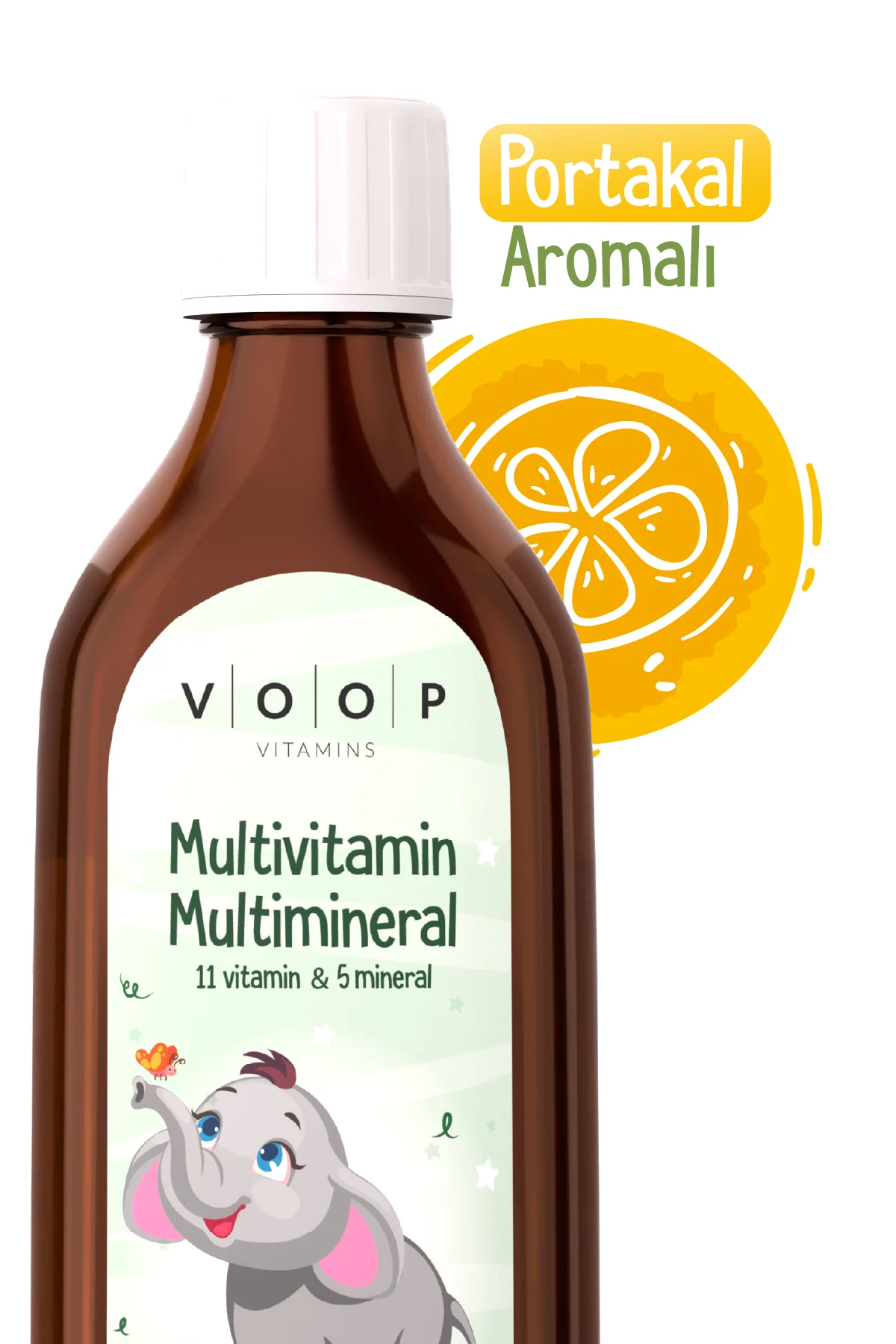 Multivitamin Multimineral Portakal Aromalı Şurup 150 ml | 11 Vitamin & 5 Mineral - Görsel 2