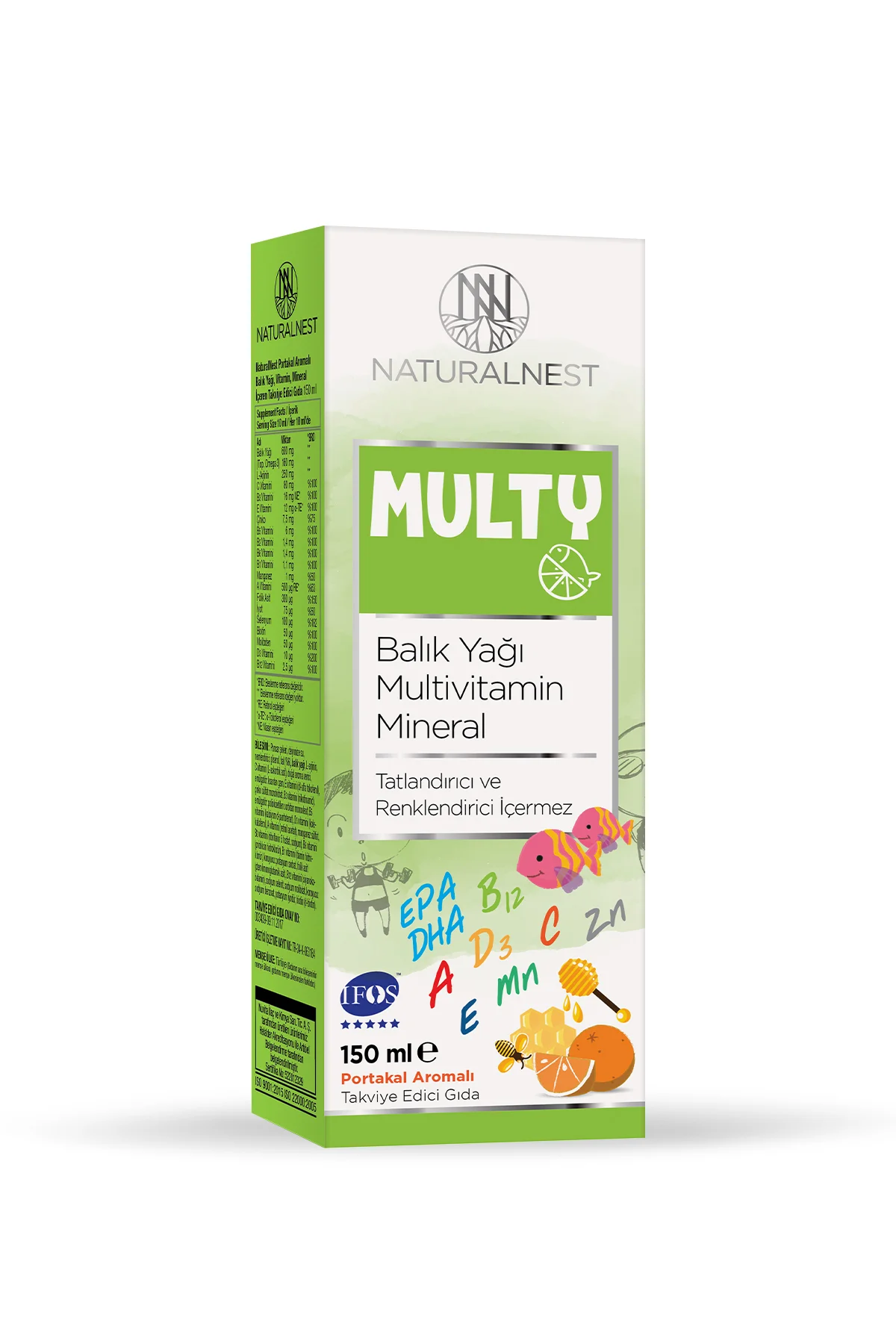 Multy Balık Yağı Şurup 150 ml — Multivitamin Mineral