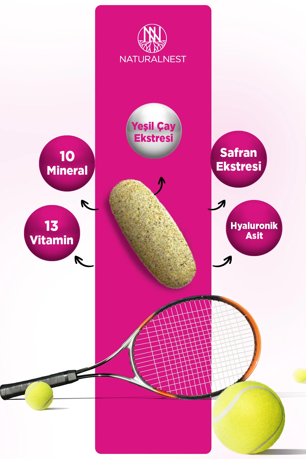 Multy Energy Women 30 Tablet- Safran, demir, yeşilçay, kafein, hyaluronik asit, alfa lipoik asit