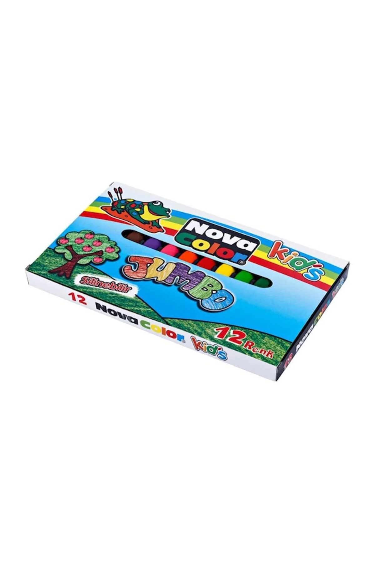 Supertrend Jumbo Üçgen Crayon Mum Boya 12 Renk
