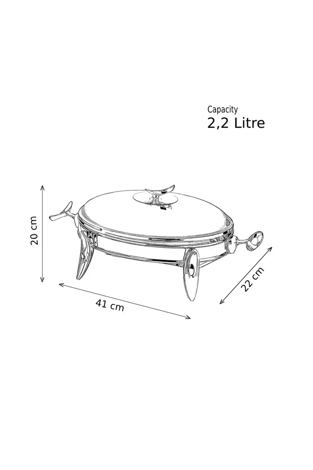 MUM ISITICILI OVAL SERVİS SETİ 2,2 Litre