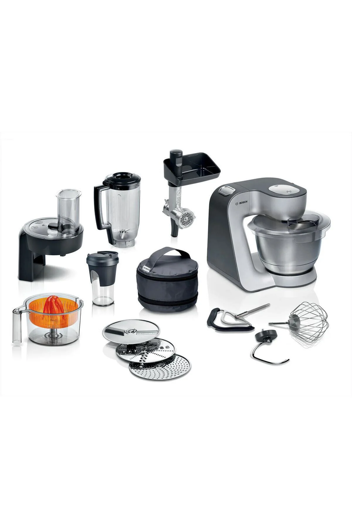 Mum58359 Serie 4 Mutfak Makinesi Mum 5 1000 W Metalik Inoks Gümüş