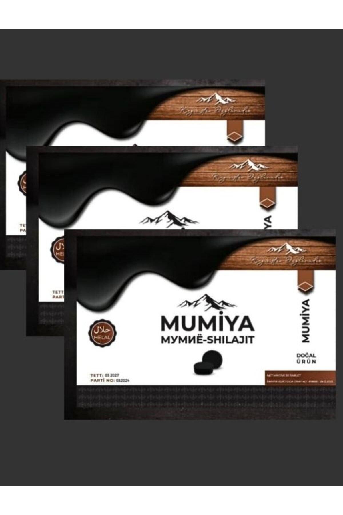 Mumiyo Tablet 30'lu Tablet Mumiya Tablet 3 ADET