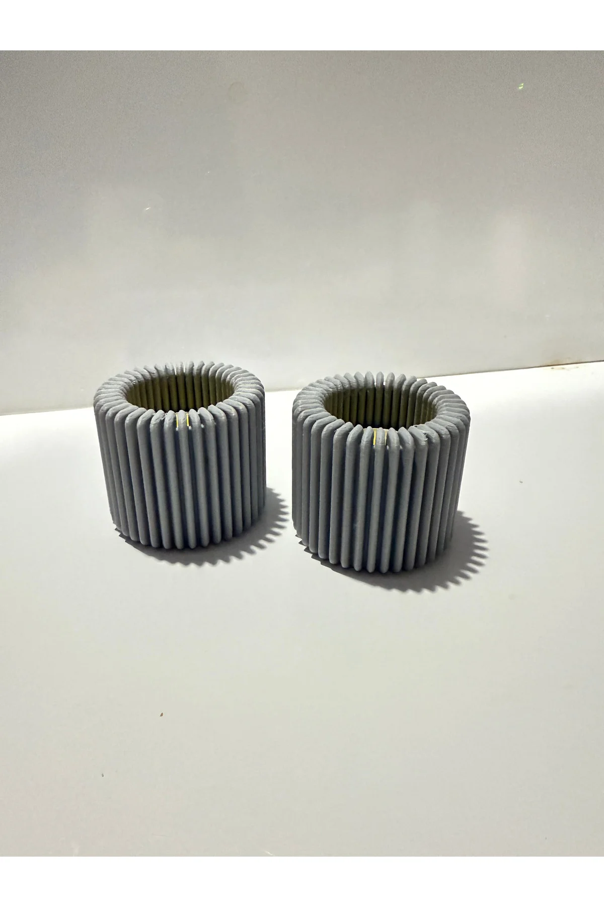 Mumluk Özel Tasarım Gri Renk Carbon Fiber Malzeme Dekoratif Obje