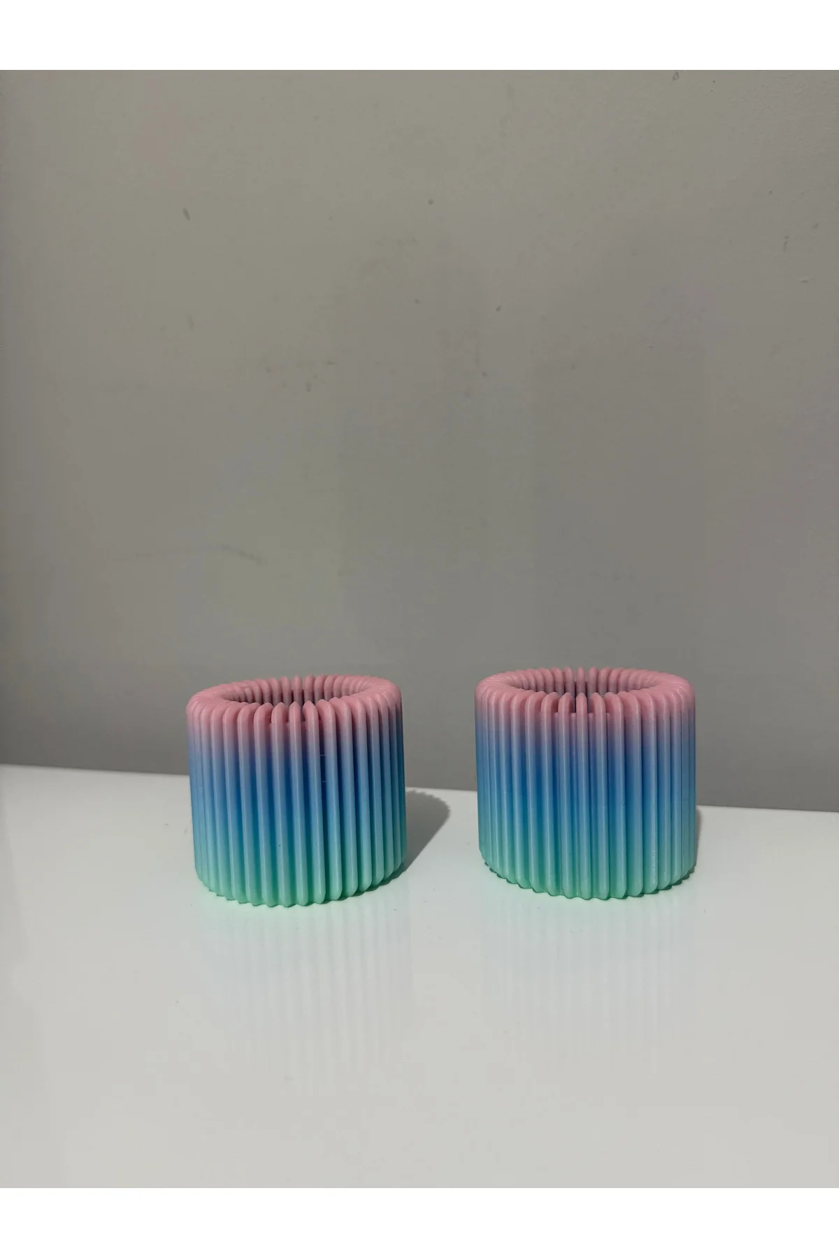 Mumluk Özel Tasarım Gökkuşağı Renk Carbon Fiber Malzeme Dekoratif