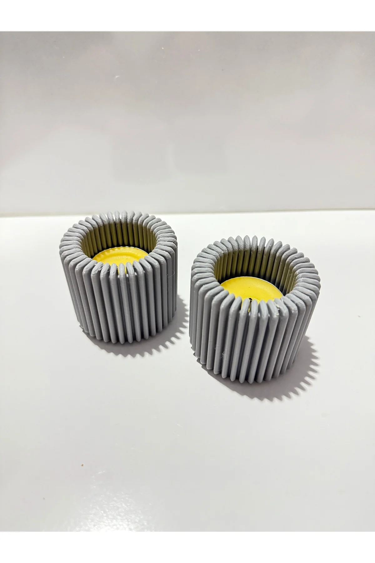 Mumluk Özel Tasarım Gri Renk Carbon Fiber Malzeme Dekoratif Obje - Görsel 4