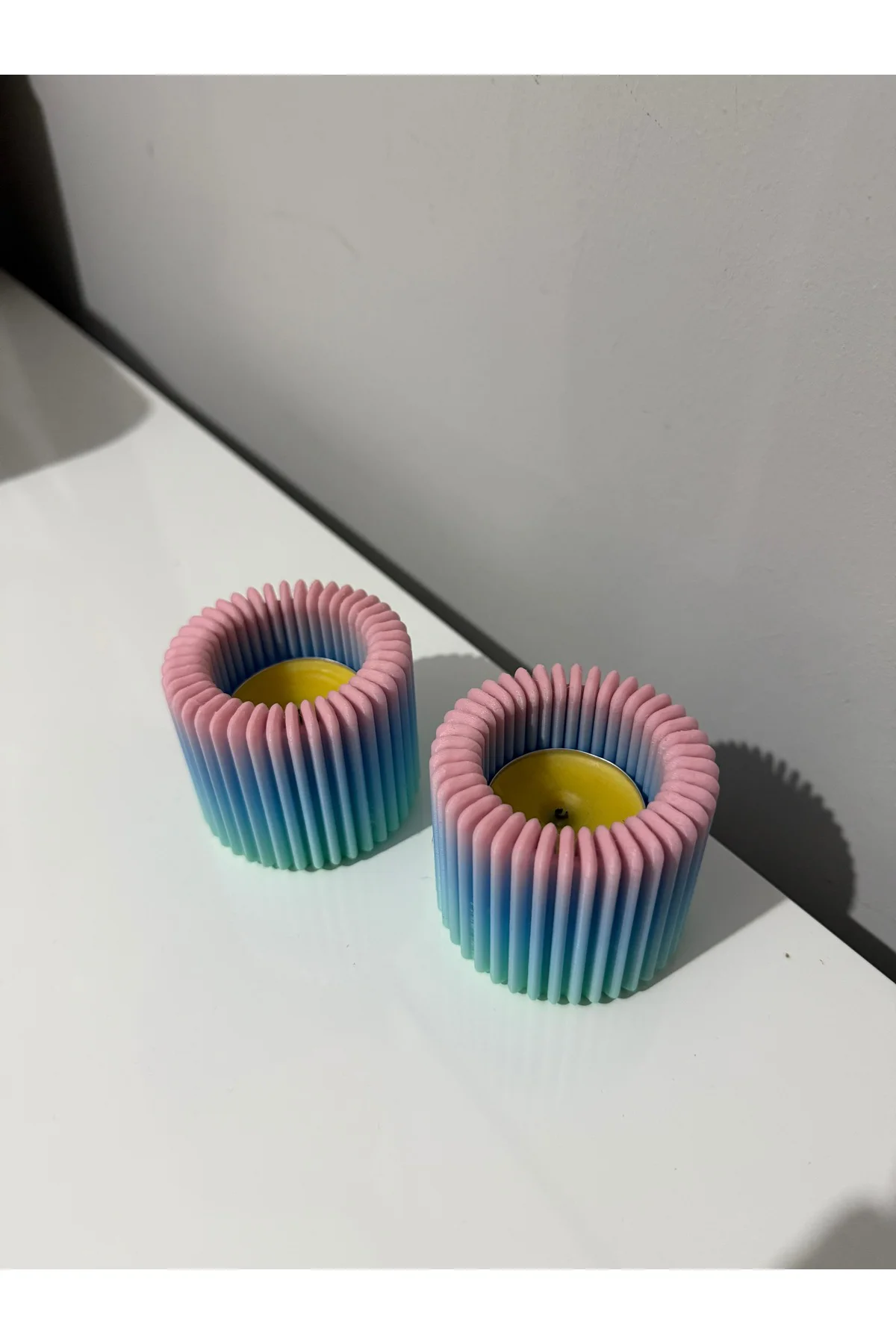 Mumluk Özel Tasarım Gökkuşağı Renk Carbon Fiber Malzeme Dekoratif
