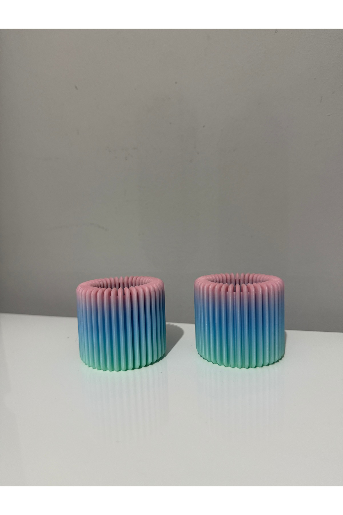 Mumluk Özel Tasarım Gökkuşağı Renk Carbon Fiber Malzeme Dekoratif