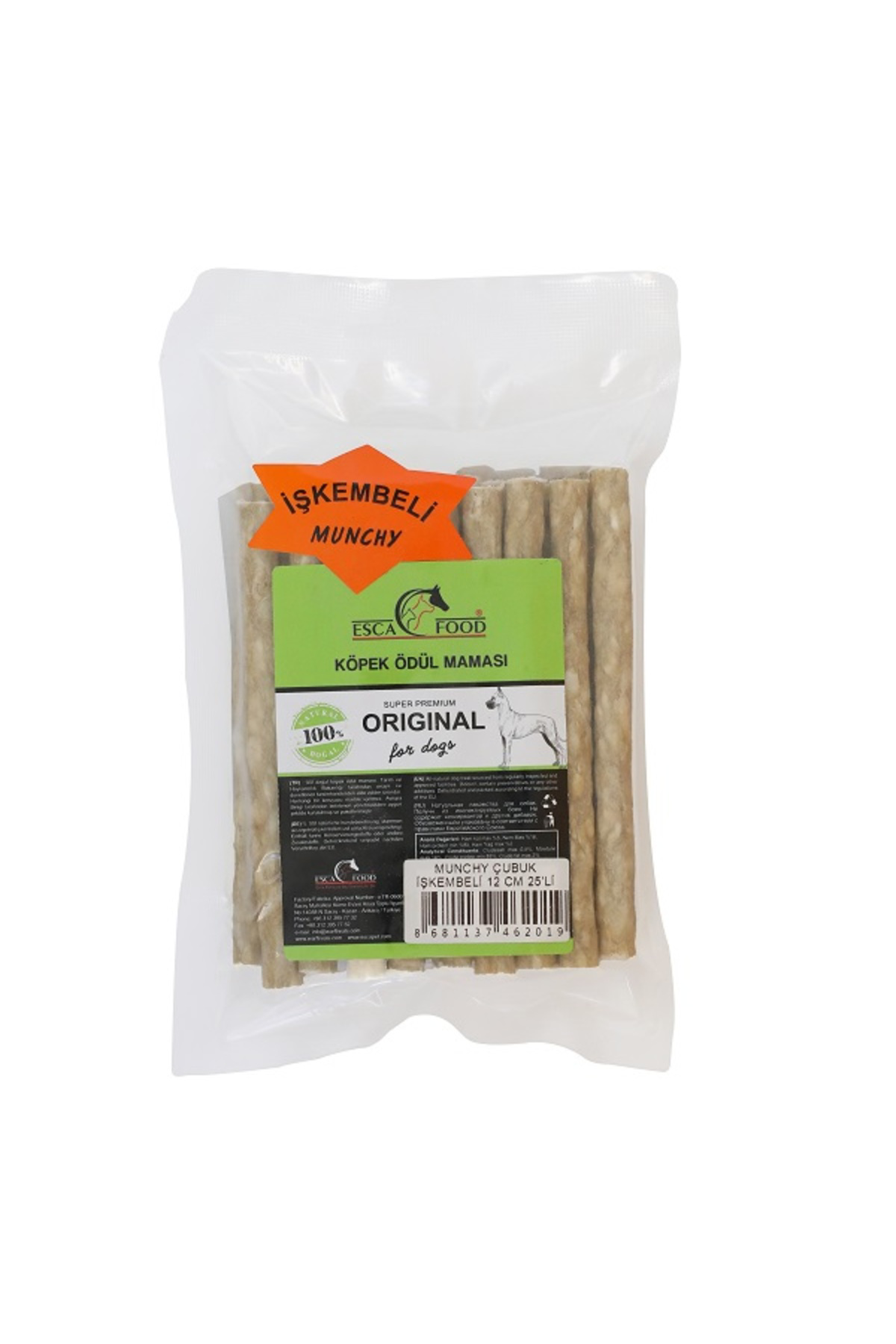 MUNCHY ÇUBUK İŞKEMBELİ 12 CM 8 GR*25'li