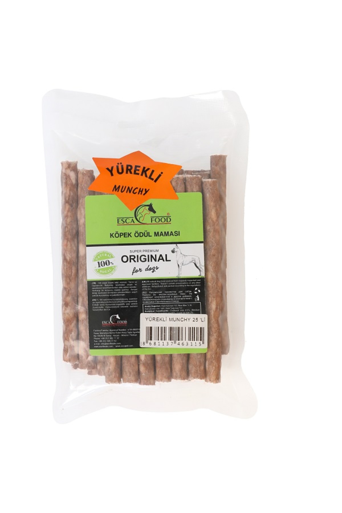 MUNCHY ÇUBUK YÜREKLİ 12 CM 8 GR*25'li