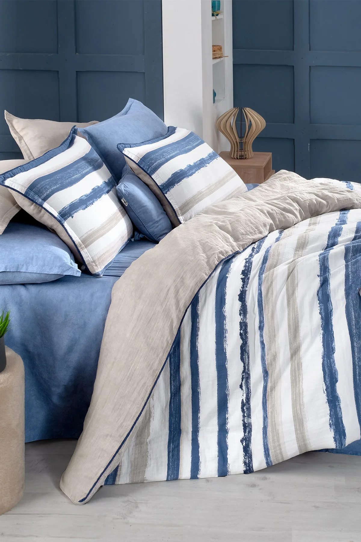 Mundo Çift Kişilik %100 Pamuk Mood Comfort Yıkamalı Nevresim Takı