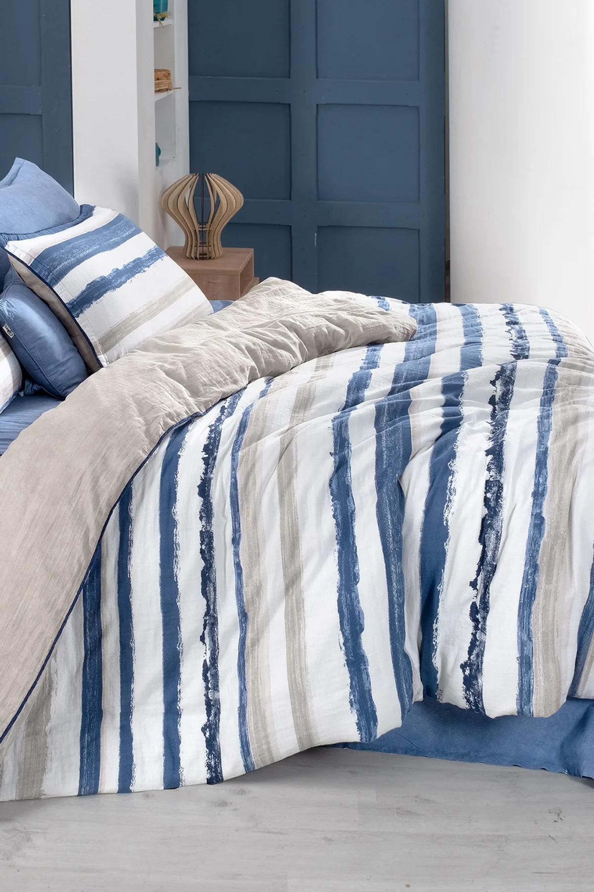 Mundo Çift Kişilik %100 Pamuk Mood Comfort Yıkamalı Nevresim Takı