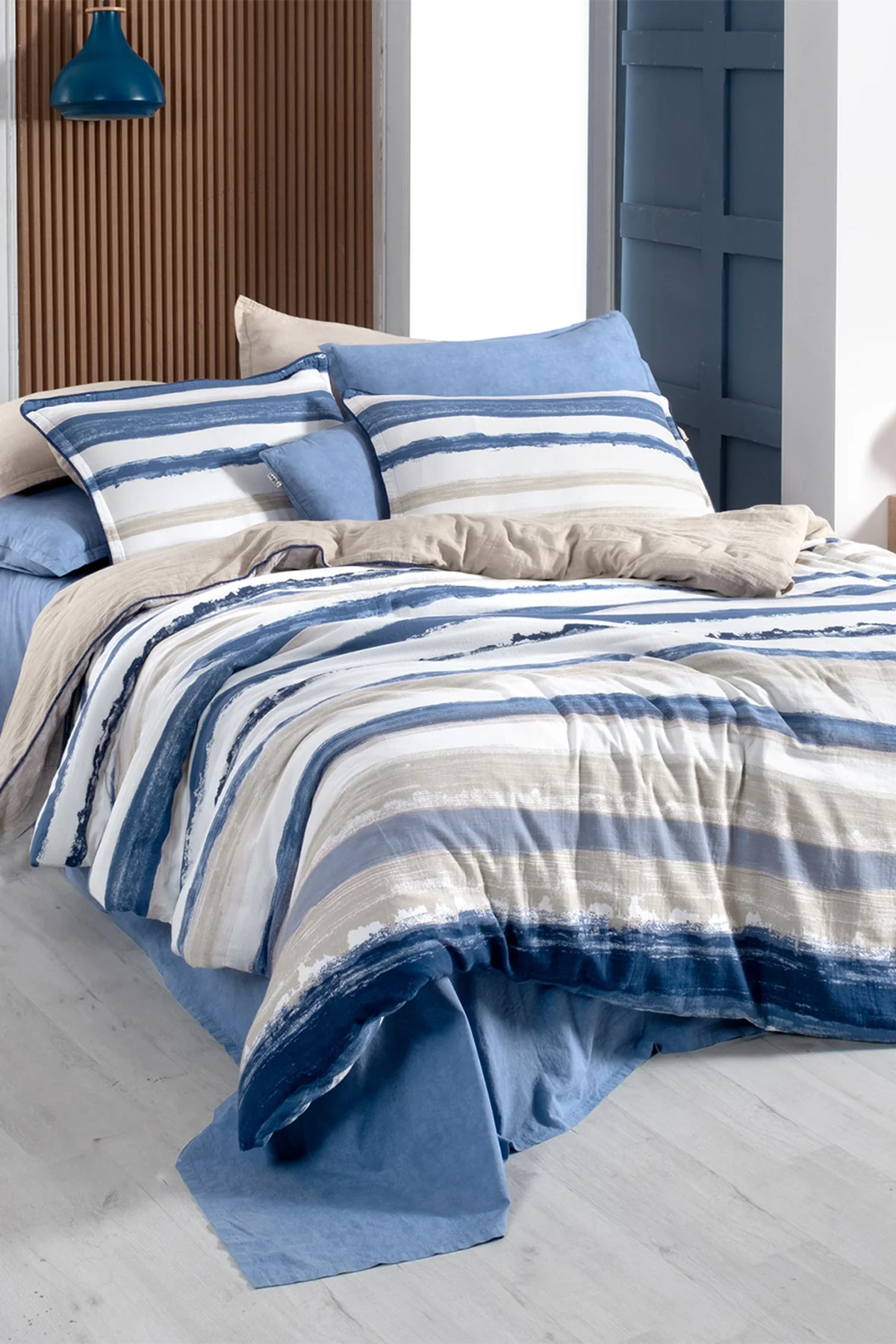 Mundo Çift Kişilik %100 Pamuk Mood Comfort Yıkamalı Nevresim Takı