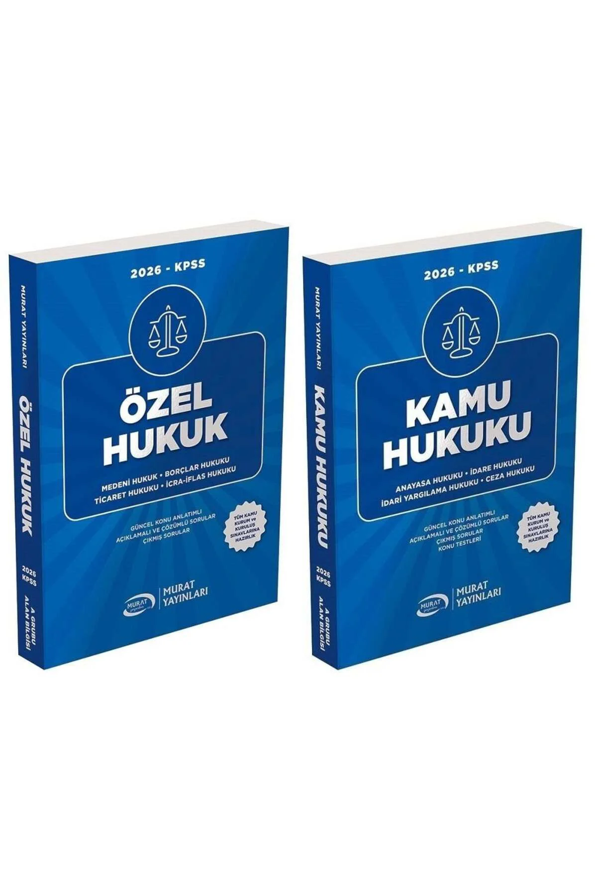 Murat 2026 KPSS A Grubu Özel + Kamu Hukuk Konu Anlatımlı 2 li Set