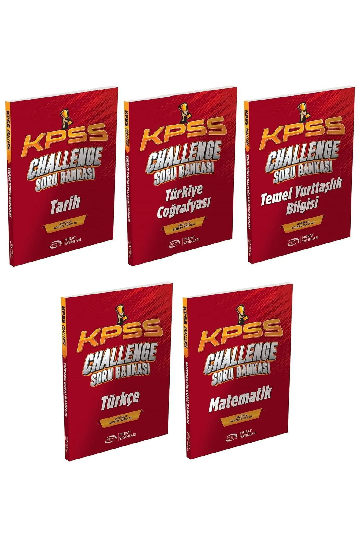 Murat KPSS Genel Yetenek Genel Kültür CHALLENGE Soru Bankası 5 li