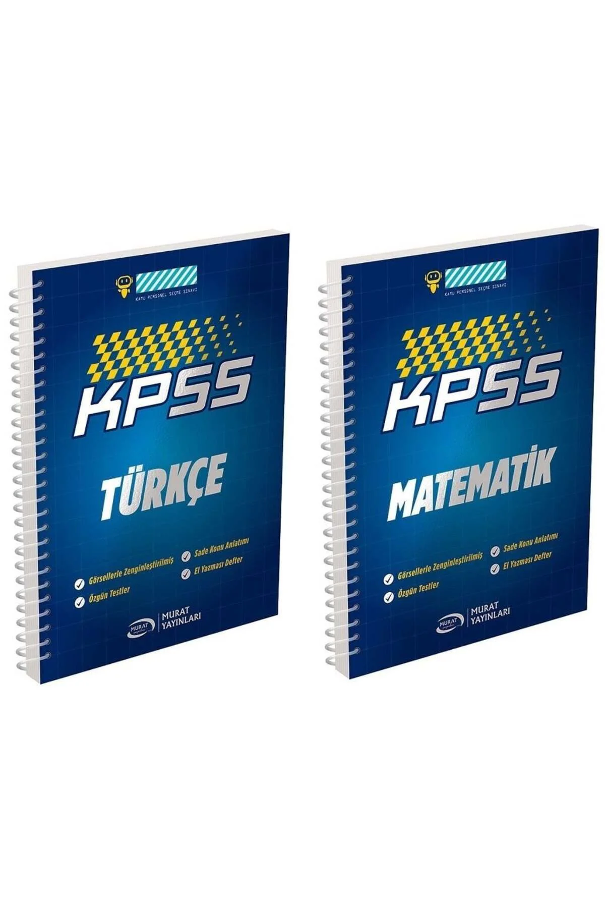 Murat KPSS Türkçe + Matematik Defteri 2 li Set Murat Yayınları