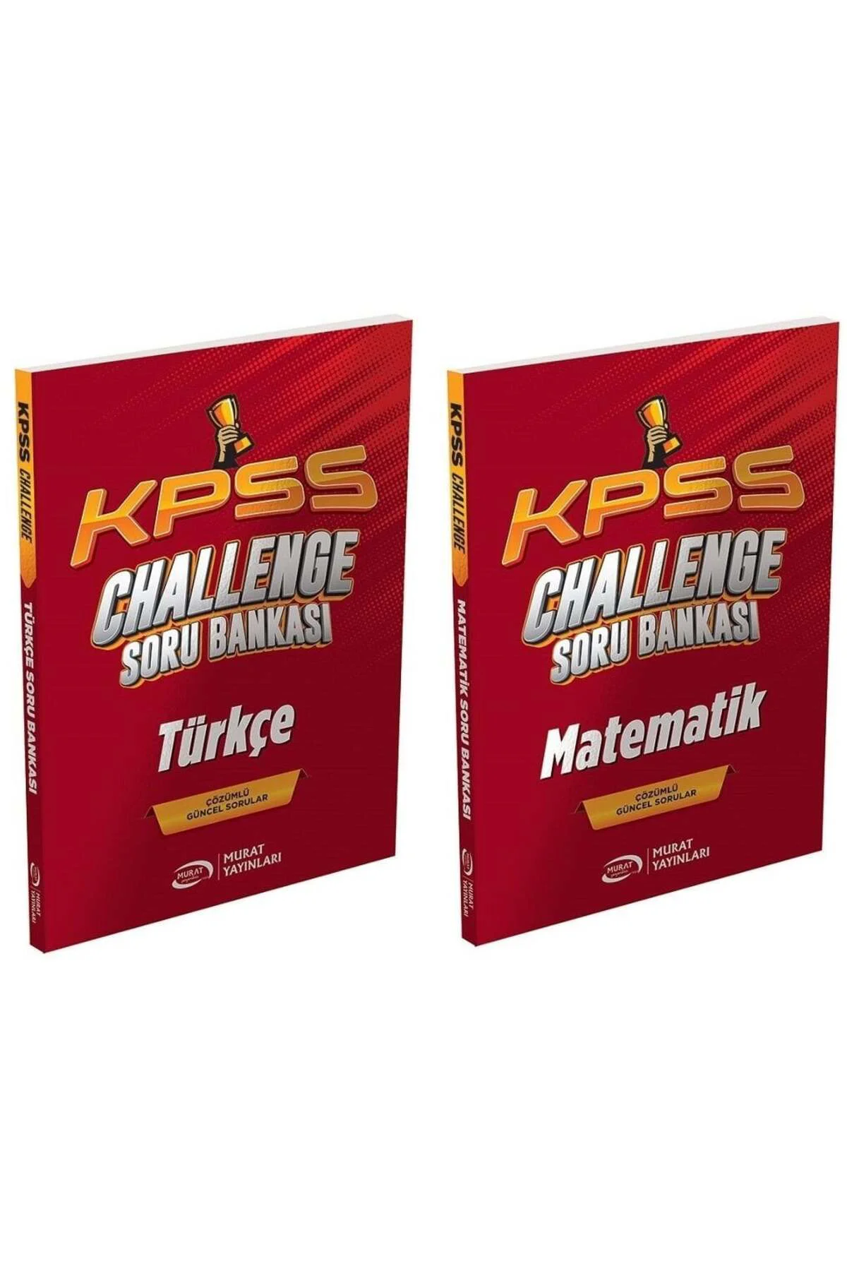 Murat KPSS Türkçe + Matematik CHALLENGE Soru Bankası 2 li Set Murat Yayınları
