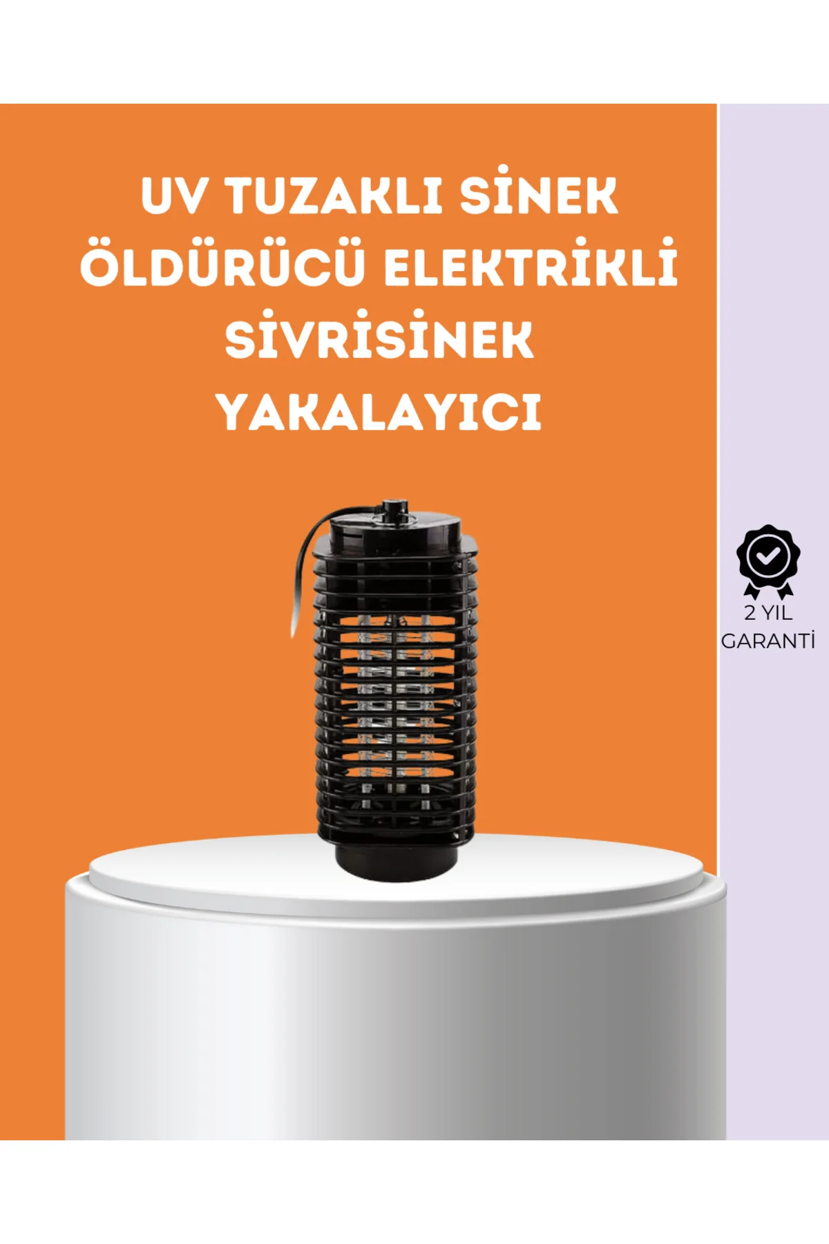 MURATECH Kimyasal İçermeyen UV Işıklı Böcek ve Sivrisinek Kapanı – (221231) Güvenli Kullanım
