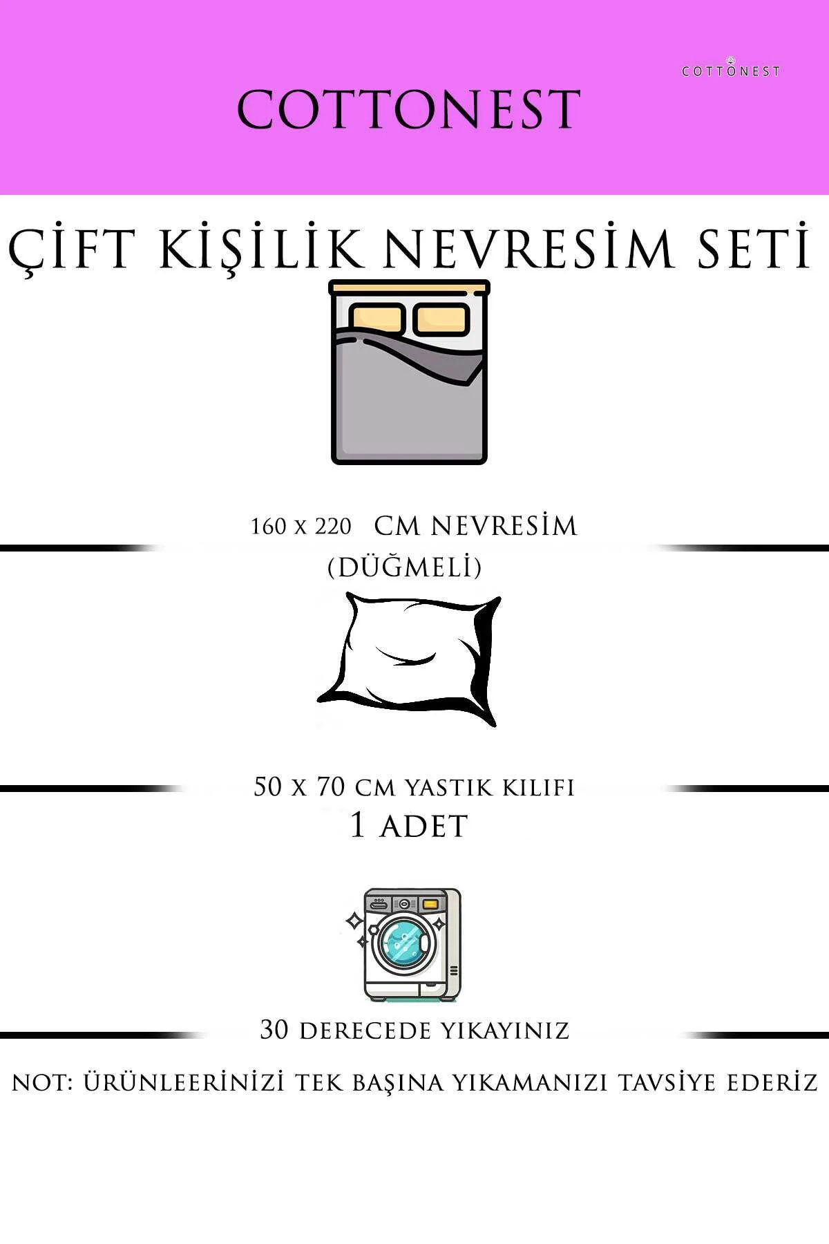 Mürdüm Geometrik Desenli %100 Pamuk Nevresim Seti – Tek Kişilik, 
