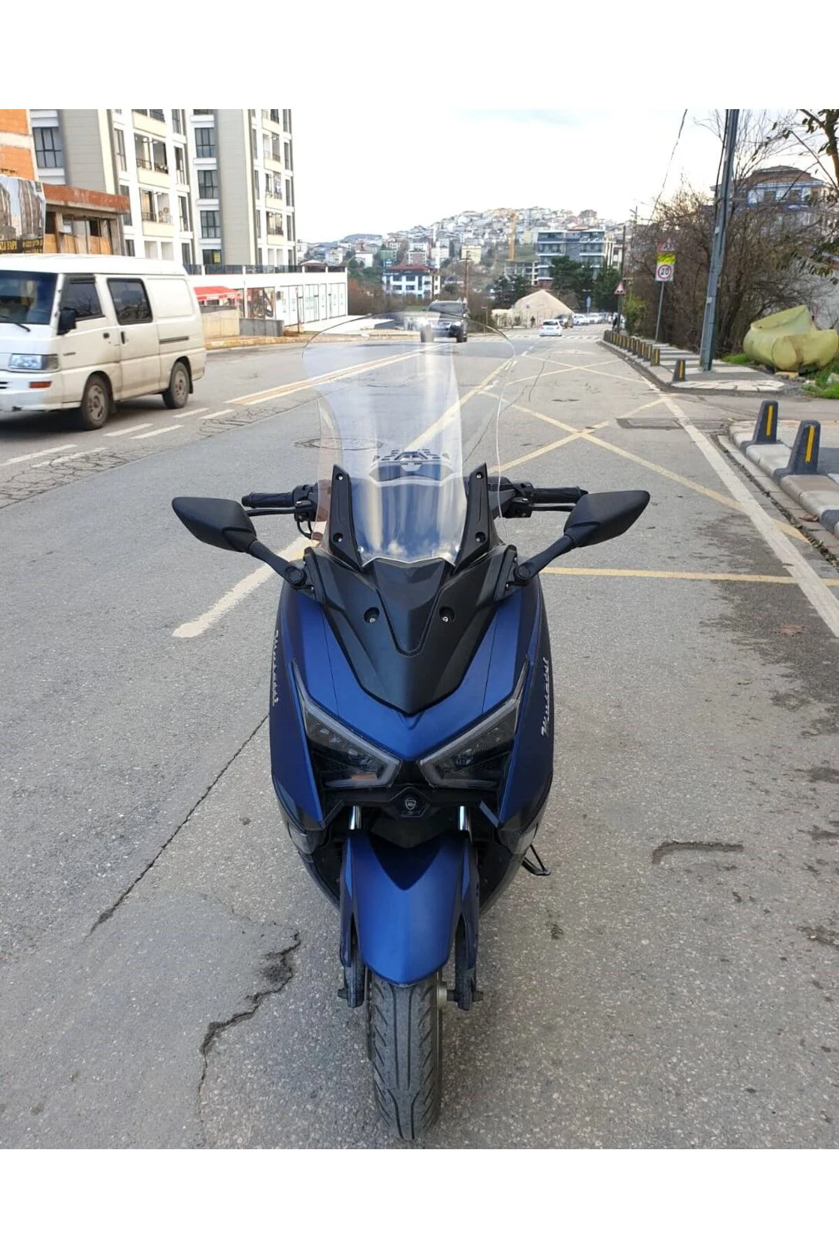 Musatti Glamaro Max 125 Ön Cam 2023-2026 Model 50cm Şeffaf Renkli