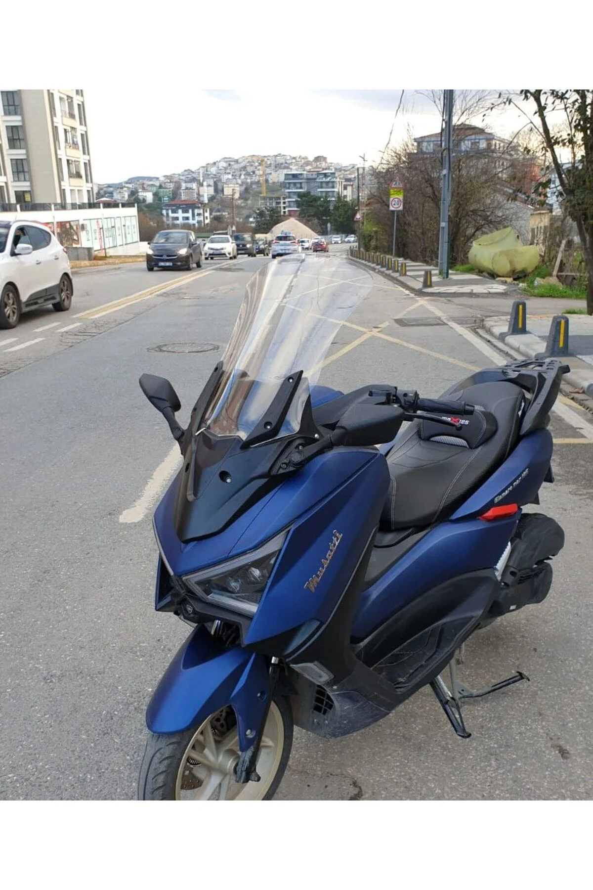 Musatti Glamaro Max 125 Ön Cam 2023-2026 Model 50cm Şeffaf Renkli