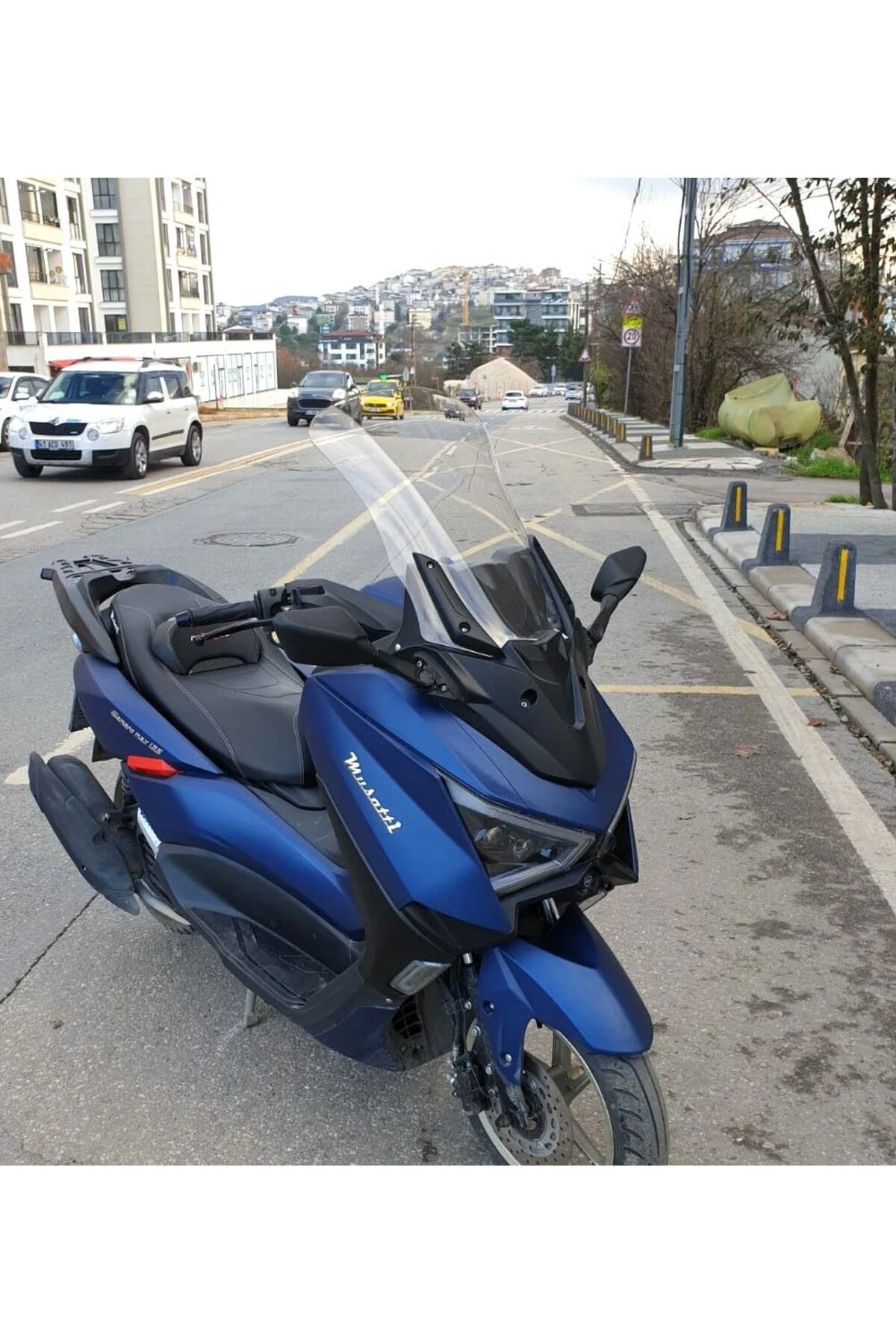 Musatti Glamaro Max 125 Ön Cam 2023-2026 Model 50cm Şeffaf Renkli