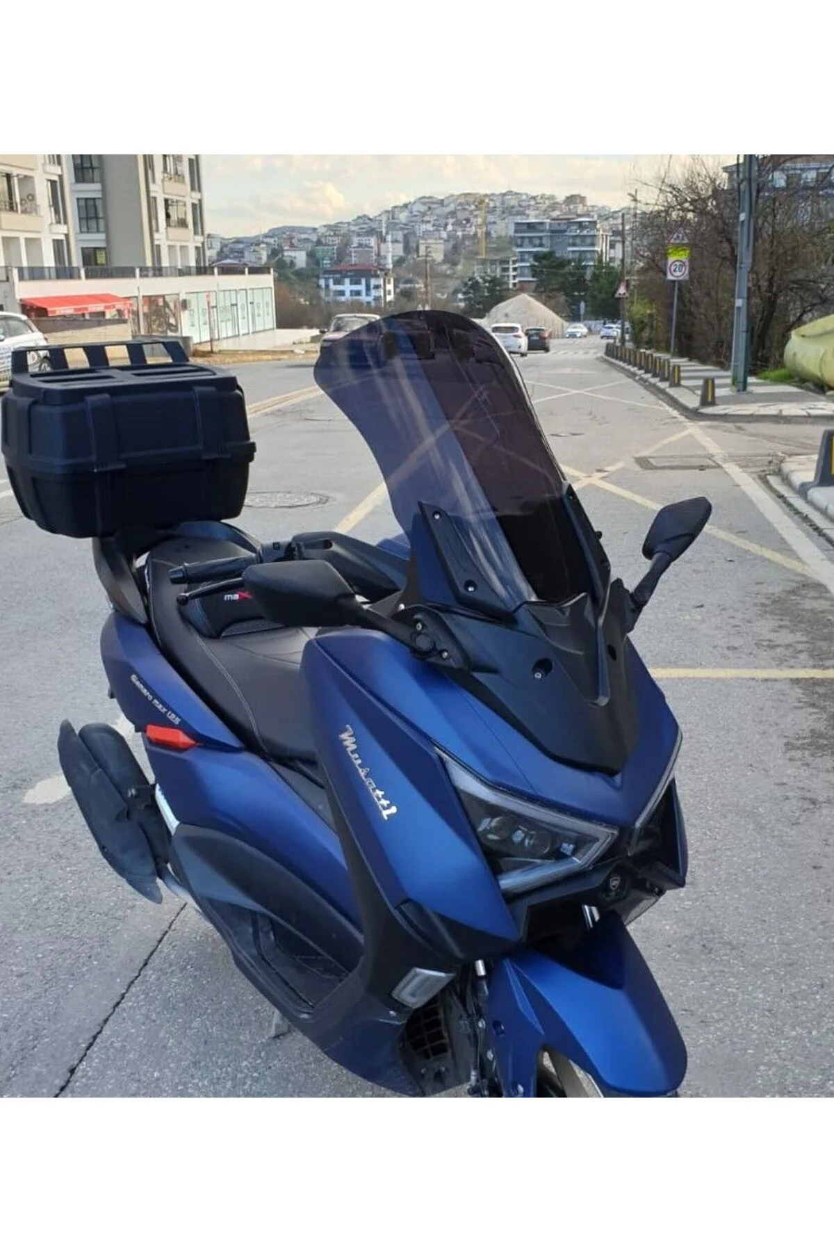 Musatti Glamaro Max 125 Ön Cam 2023-2026 Model 50cm Siyah Renkli 