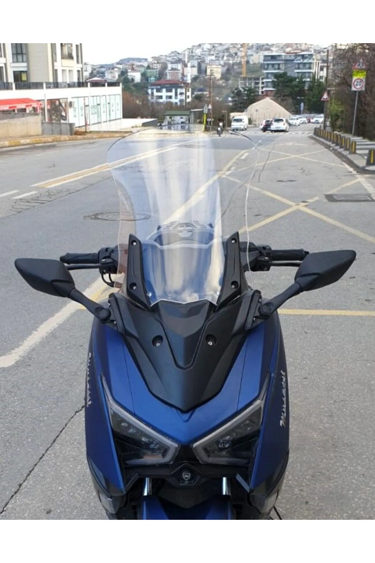 Musatti Glamaro Max 125 Ön Cam 2023-2026 Model 50cm Şeffaf Renkli