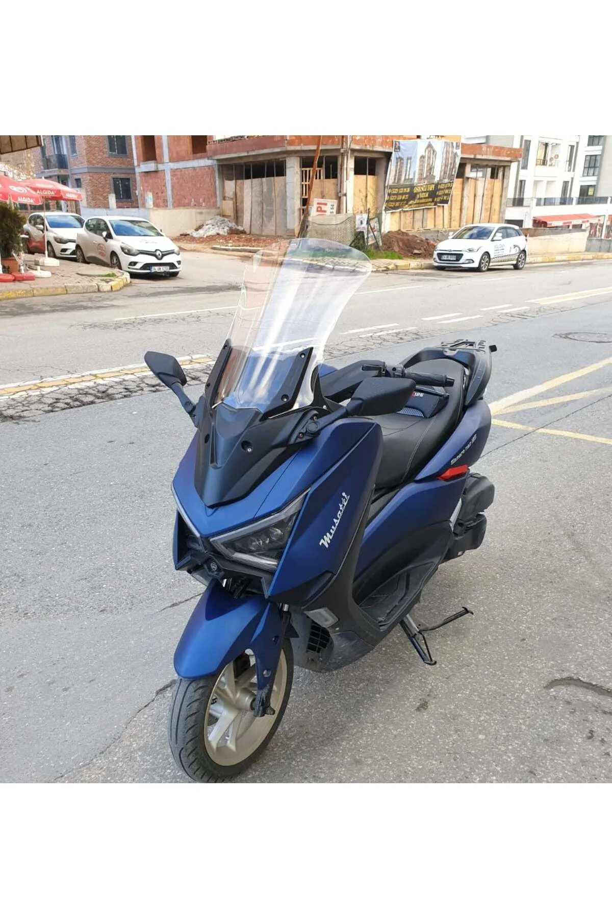 Musatti Glamaro Max 125 Ön Cam 2023-2026 Model 50cm Şeffaf Renkli