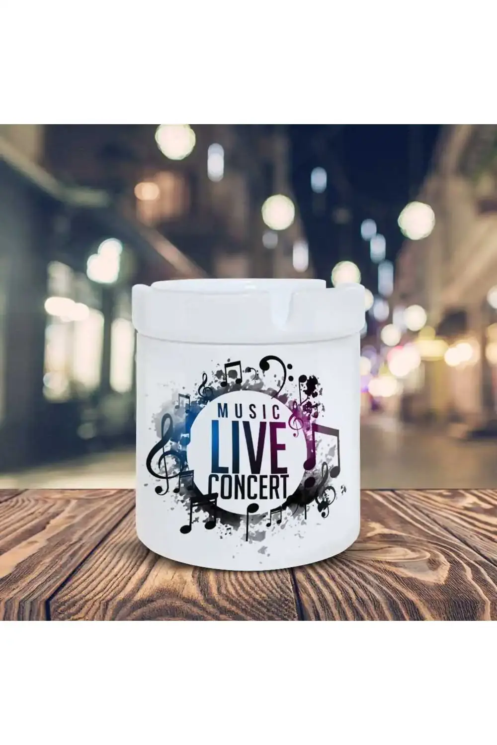 Music Live Concert Baskılı Küllük Kül Tablası-060147