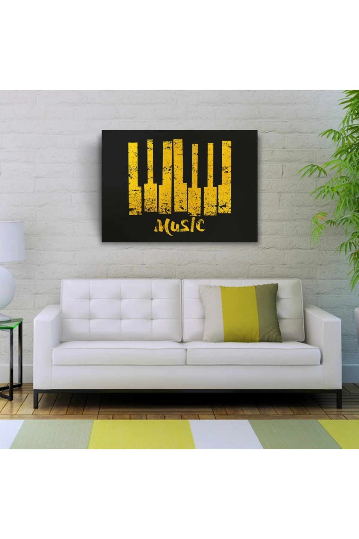 Music Piyano Tuşları Poster Kanvas Tablo 50 x 70