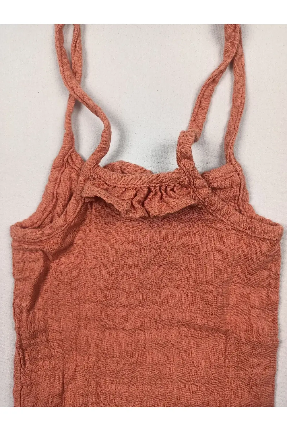 Müslin bebek askılı elbise takım